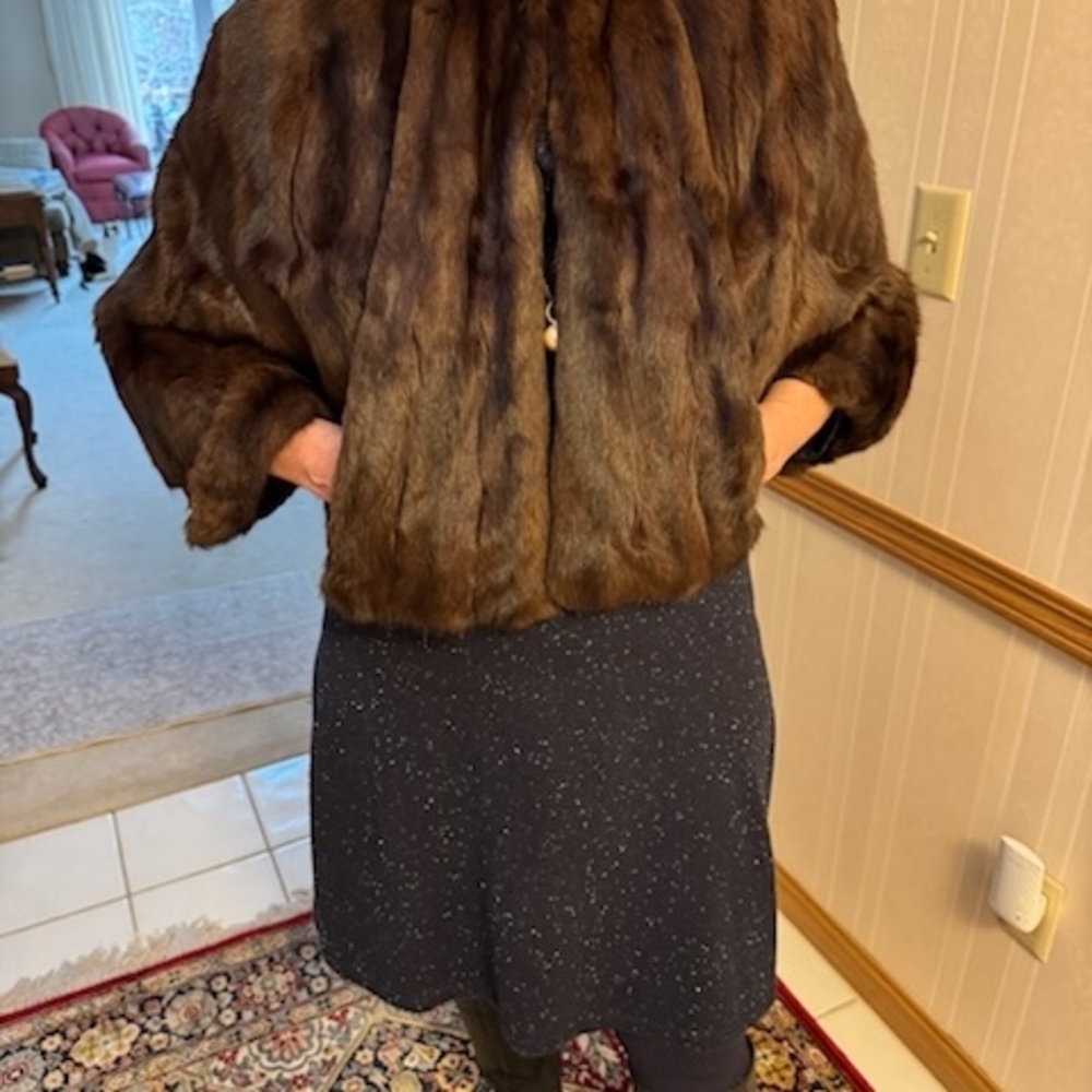 Elegant Brown Fur Jacket